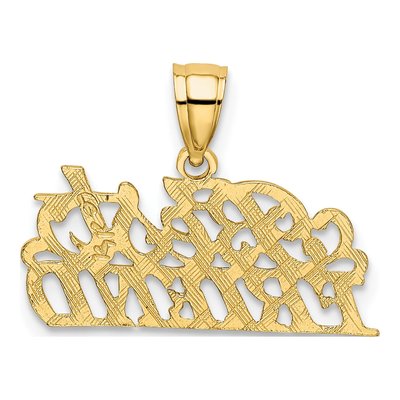 14K Yellow Gold BEST Friend Pendant – view 4