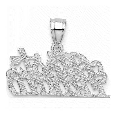 14K White Gold BEST Friend Pendant – view 5