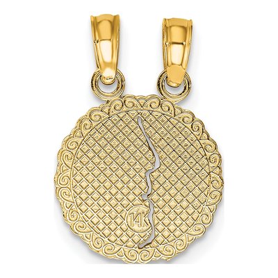 14K Yellow Gold Best Friends Forever Set Charm – view 5