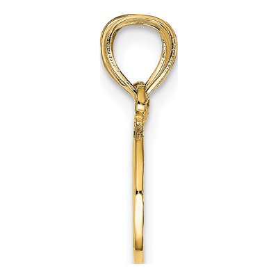 14K Yellow Gold Break Apart Cut-Out Best Friend Charm – view 3