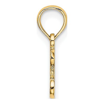 14K Yellow Gold I Heart Pendant – view 3