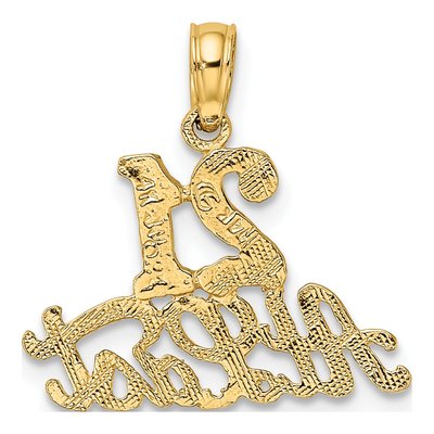 14K Yellow Gold AT LAST Pendant – view 5