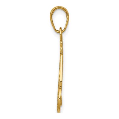 14K Yellow Gold Birthday Cake Candle Pendant – view 3