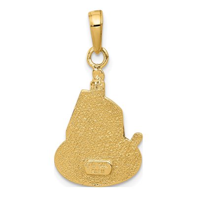 14K Yellow Gold Birthday Cake Candle Pendant – view 5