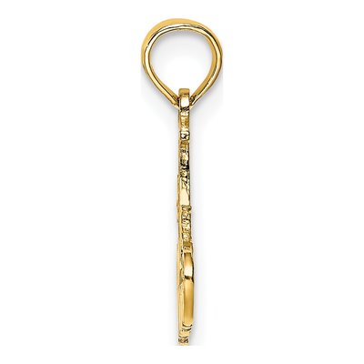 14K Yellow Gold MOM Number 1 Pendant – view 3