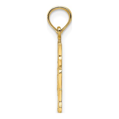 14K Yellow Gold MOM Number 1 Pendant – view 3