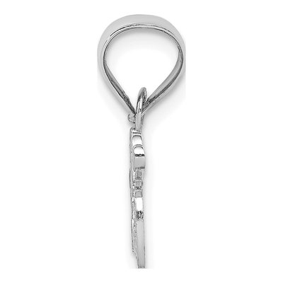 14K White Gold MOM Pendant – view 3