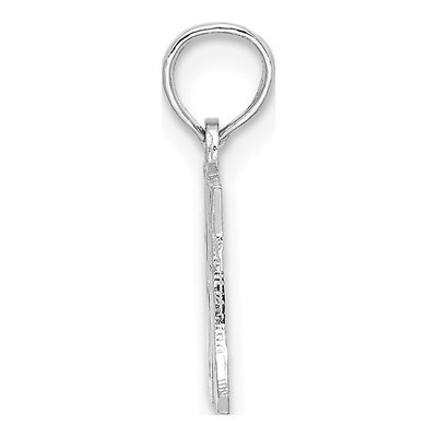 14K White Gold I Heart MY MOM Pendant – view 3