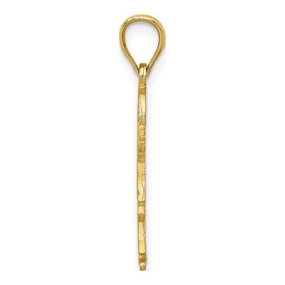 14K Yellow Gold Girl Pendant – view 3