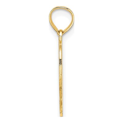 14K Yellow Gold Mom Heart Charm – view 3