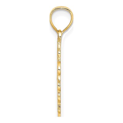 14K Yellow Gold MOM Heart Pendant – view 3