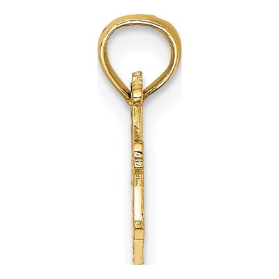 14K Yellow Gold Best Mom Heart Pendant – view 3
