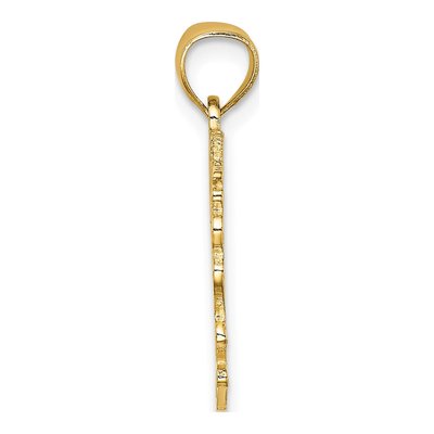 14K Yellow Gold BEST MOM Pendant – view 3