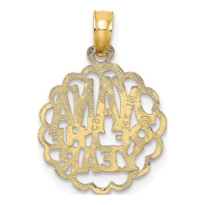 14K Yellow Gold NANA of YEAR Pendant – view 4