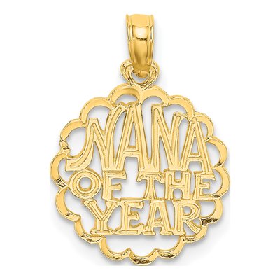 14K Yellow Gold NANA of YEAR Pendant