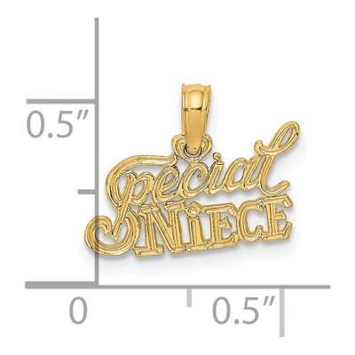 14K Yellow Gold Special Niece Pendant – view 4