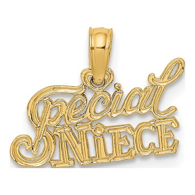 14K Yellow Gold Special Niece Pendant