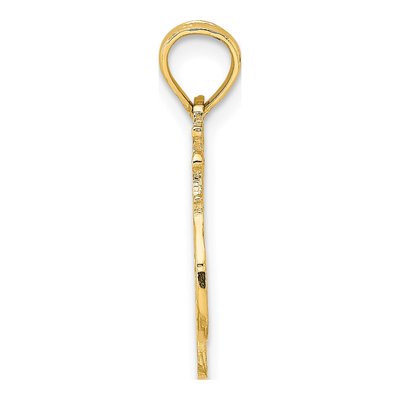 14K Yellow Gold WIFE Number 1 Pendant – view 3