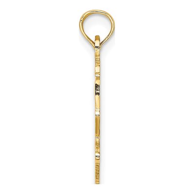 14K Yellow Gold BIG SIS Heart Pendant – view 3