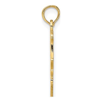 14K Yellow Gold LIL SIS Heart Pendant – view 3