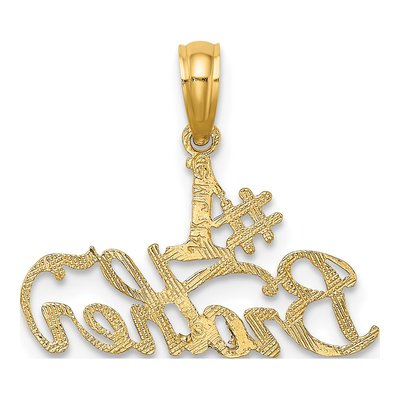 14K Yellow Gold Brother Number 1 Pendant – view 5
