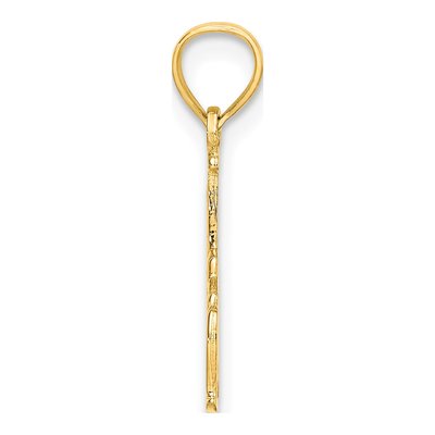 14K Yellow Gold NINA Number 1 Pendant – view 3