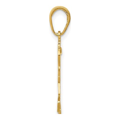14K Yellow Gold Little Girl Pendant – view 3
