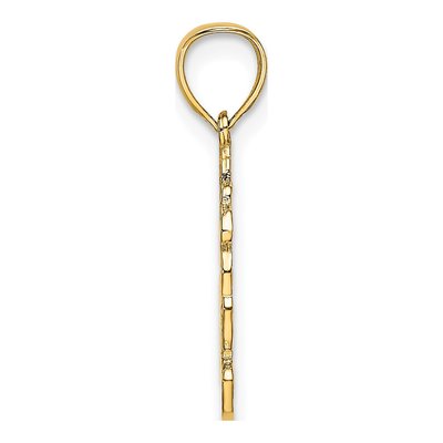 14K Yellow Gold Teddy Bear Pendant – view 3