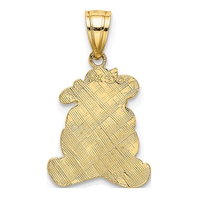 14K Yellow Gold Teddy Bear Pendant – view 5