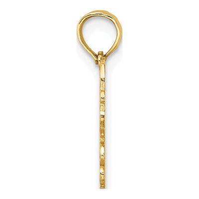 14K Yellow Gold Cancer Zodiac Pendant – view 3