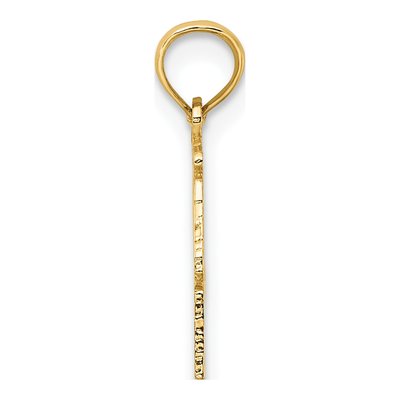 14K Yellow Gold Libra Zodiac Pendant – view 3