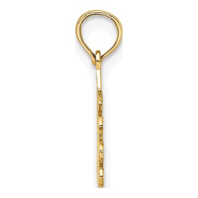 14K Yellow Gold Sagittarius Zodiac Pendant – view 3