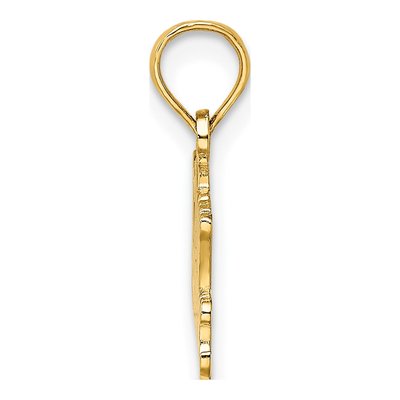 14K Yellow Gold I Heart My Paramedic Charm – view 3