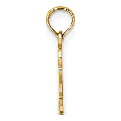 14K Yellow Gold I Heart My Deputy Charm – view 3