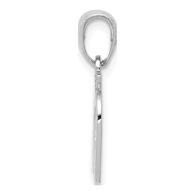14K White Gold NY Skyline Apple Pendant – view 3