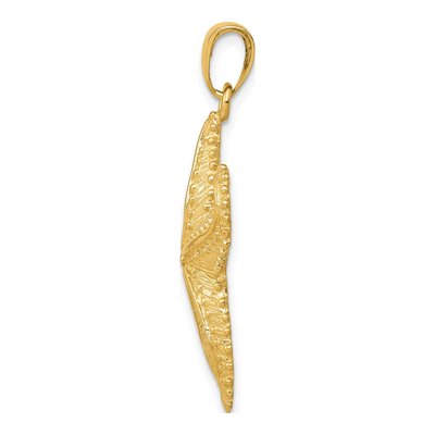 14K Yellow Gold Starfish Pendant – view 3