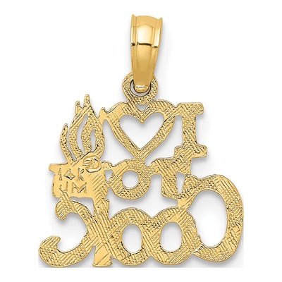 14K Yellow Gold I Heart to Cook Charm – view 4