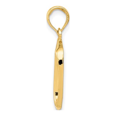 14K Yellow Gold Dog Bowl Pendant – view 3