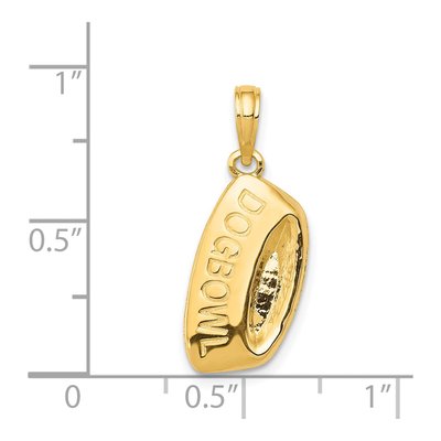 14K Yellow Gold Dog Bowl Pendant – view 4