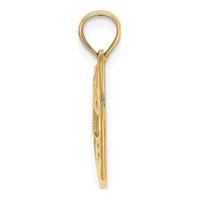 14K Yellow Gold Comedy Tragedy Theater Charm – view 3