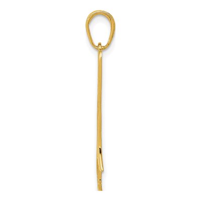 14K Yellow Gold Trombone Pendant – view 3