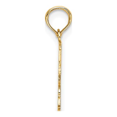 14K Yellow Gold I Heart Roller Skate Charm – view 3