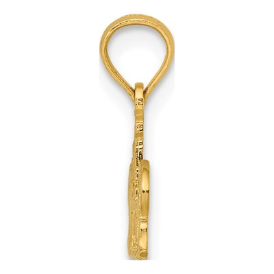 14K Yellow Gold Diver Number 1 Pendant – view 3
