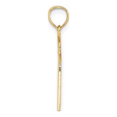 14K Yellow Gold Swimmer Pendant – view 3