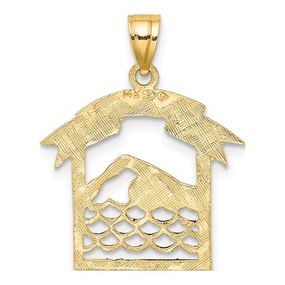 14K Yellow Gold Swimmer Pendant – view 5