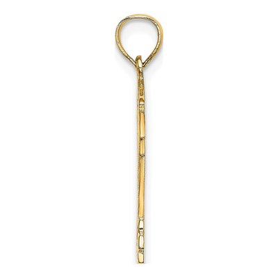 14K Yellow Gold Hockey Pendant – view 3