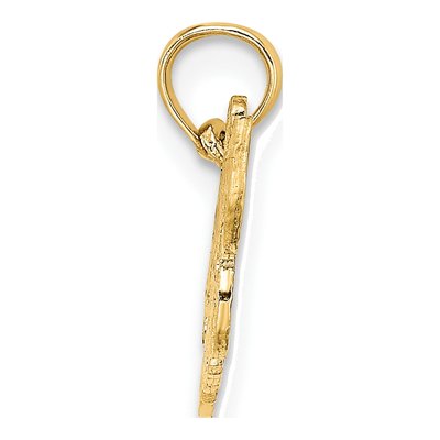 14K Yellow Gold Hockey Mom Pendant – view 3