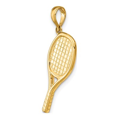 14K Yellow Gold 3-D Racquetball Pendant – view 5