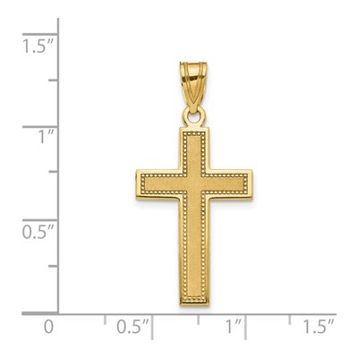 14K Yellow Gold Cross Pendant – view 4