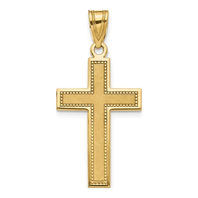 14K Yellow Gold Cross Pendant